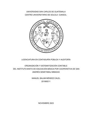 Proyecto De Sistematización 2023