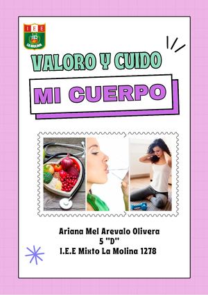 Cartilla Conozco, Amo Y Cuido Mi Cuerpo