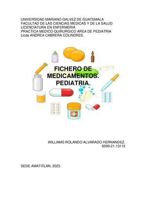 Fichero De Medicamentos Pediatria