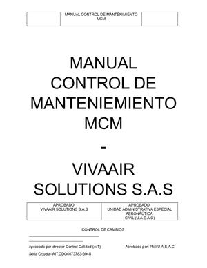 Manual Control De Manteniemiento Mcm