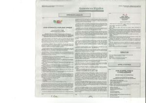 2ème Parution Avis Enquête Publique LA PROVENCE 14112023