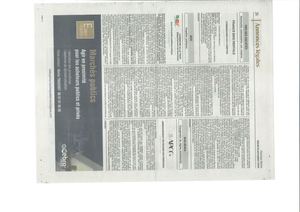 2ème Parution Avis Enquête Publique VAUCLUSE MATIN 14112023