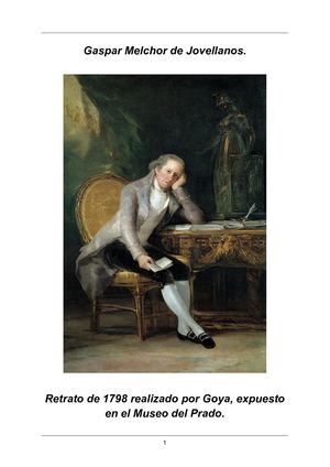 Bibliografia Gaspar Melchor De Jovellanos (1744 1811)