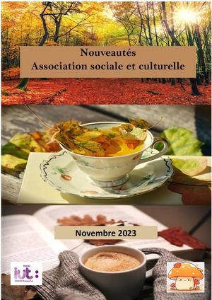 Nouveautés Fiction - Novembre 2023