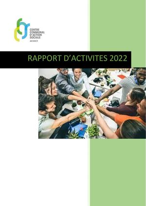 Rapport d'activités du CCAS