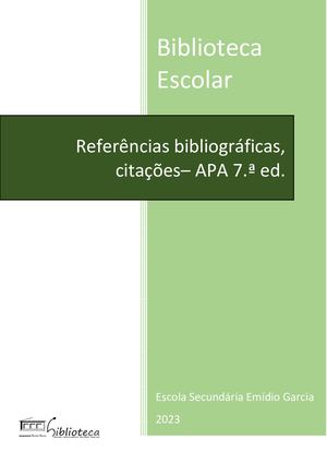 Referências Bibliográficas Apa