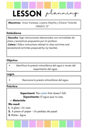 Plan De Clase Escolar Llamativo Colorido (1)