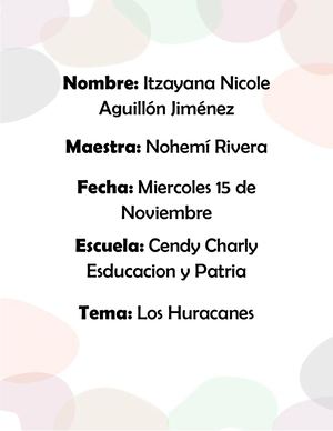 Huracanes (Proyecto)