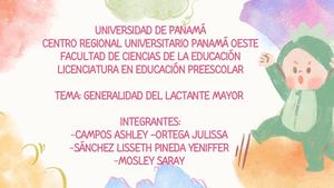 Generalidad Del Lactante Mayor