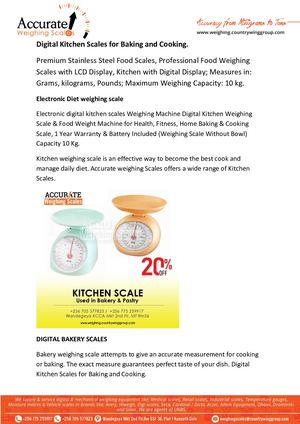 Dial Mechanical Kitchen weighing Scales in Kampala