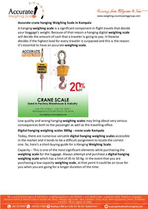 digital crane weighing scale for commercial use in Kampala