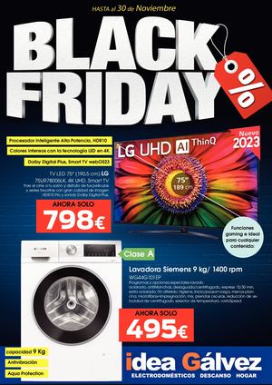 Folleto Black Friday Idea Galvez 2023