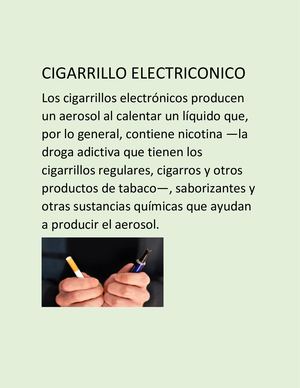 Cigarrillo Electriconico