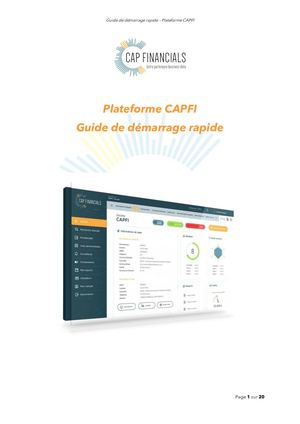 Cap Financials Quickguide (Fr)