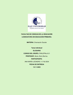 Glosario ^Mbiografía = Revista