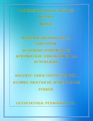 Educación en la Edad Contemporánea 3/3