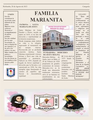 Periodico De Lenguaje Domenica Falconi Emily Velastegui 3ro C