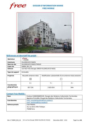 Villeneuve D Ascq Triolo 131 Rue Decugis Free Mobile 20220112