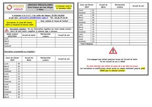 Inscription Perisco - Jalons