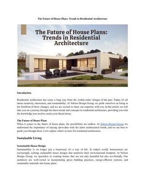 Calaméo - The Future Of House Plans Trends In Residential Architecture