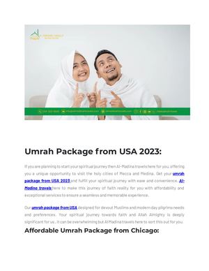 Umrah Package From Usa 2023