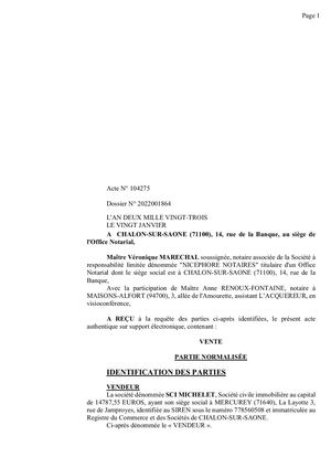 Annexe N°5 Vente Aae Sci Michelet Hugo Milon Avec Annexes (1)