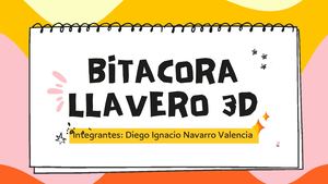 bitácora llavero 3d