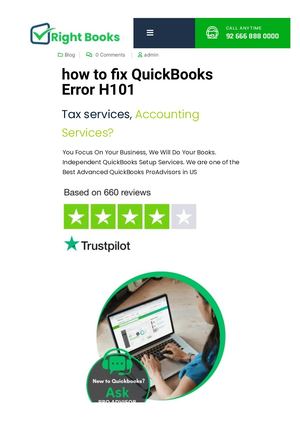How To Fix Quick Books Error H101