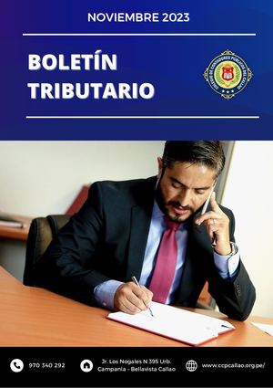 Boletín Tributario Noviembre