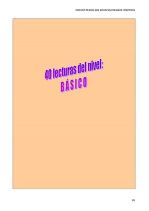 Lecturas Nivel Básico