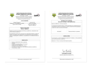 Acta de Reunión. Microsoft Word