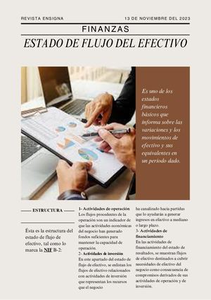 ESTADO DE FLUJO DEL EFECTIVO - REVISTA DIGITAL