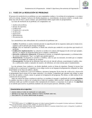Unidad Ii Algoritmos Y Herramientas De Programación