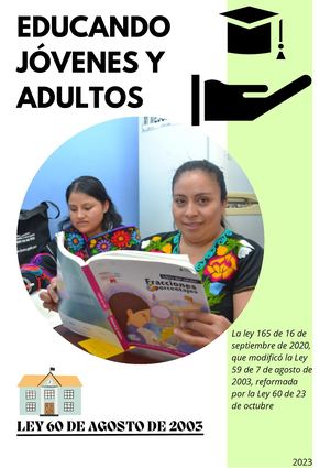 Educando Jóvenes Y Adultos