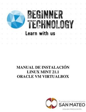 Manual De Instalación Linux Mint 21 1