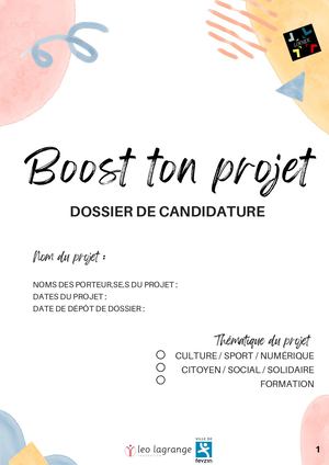 Boost Ton Projet
