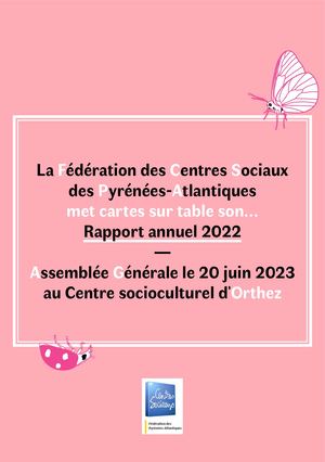 Rapport Ag 2022 Fédération Des Centres Sociaux 64