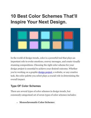 10 Best Color Schemes That’ll Inspire Your Next Design