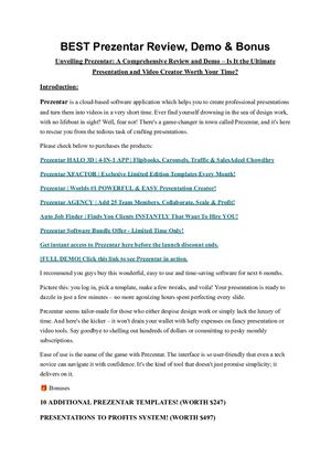 Real Prezentar Review