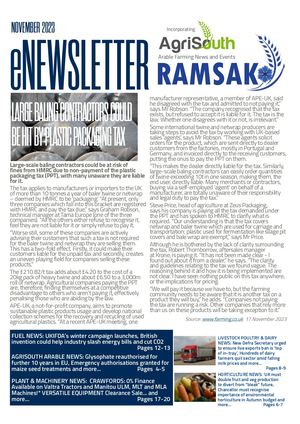 RAMSAK & AgriSouth eNewsletter - November 2023