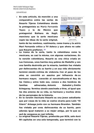 Rosario Tijeras (colombiana)