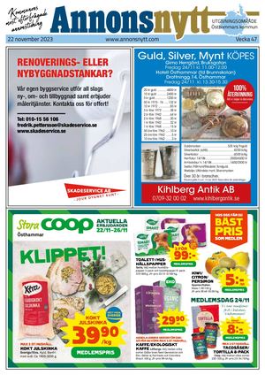 Annonsnytt V47 2023