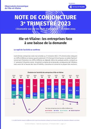 Note de conjoncture Ille Et Vilaine 3ème trimestre 2023