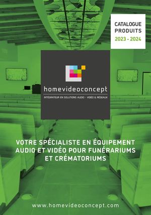 Catalogue Home Vidéo Concept dédié funéraire
