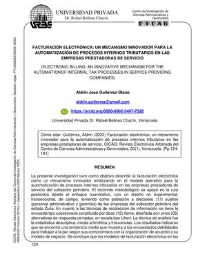 Artículo 7 Facturación Aldrin Gutíerrez