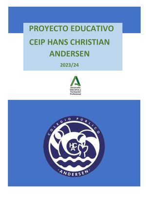 PROYECTO EDUCATIVO CEIP H.C. ANDERSEN_ 23_24