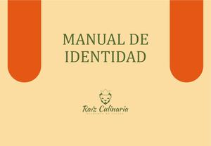 Manual De Identidad Raíz Culinaria