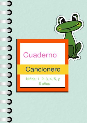 Cuaderno Cancionero Grupal