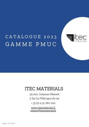 Catalogue 2023 Itec Materials PMUC