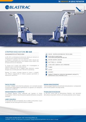 Stripper Raschiatore Bs 110 Noleggio Edilizia Edilmaco